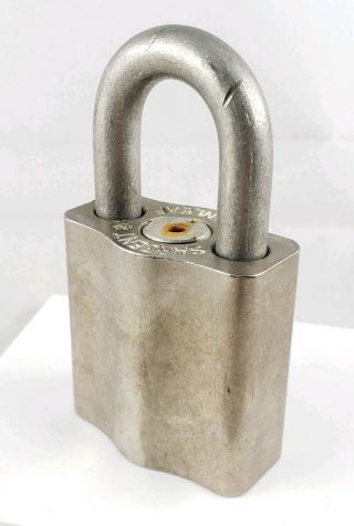 Vintage Sargent & Greenleaf Environmental High Security Padlock Lock - No Key