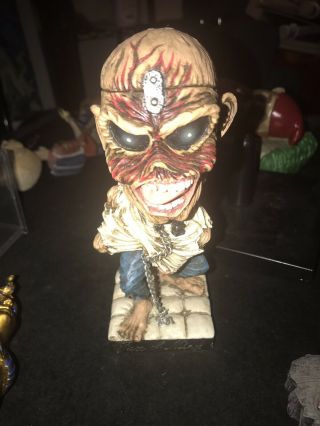2002 Neca Head Knockers Iron Maiden Bobblehead Piece Of Mind Live After Death