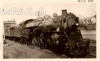 9c640 Rp 1934 Cnj Jersey Central Railroad 4 - 6 - 2 Locomotive 822 Walnutport Pa