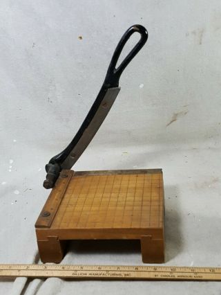 Vintage Ingento No.  1 Guillotine Mini Paper Cutter Ideal School Supply Chicago