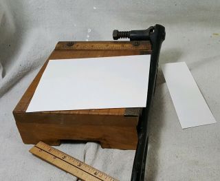 Vintage Ingento No.  1 Guillotine Mini Paper Cutter Ideal School Supply Chicago 2