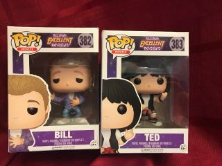 Bill And Teds Adventure Funko Pops Bill And Ted 383,  382 Vaulted