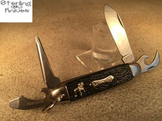 3 - 5/8 " Closed Imerial Ireland Kamp King Pocket Knife Mack Bulldog Handle