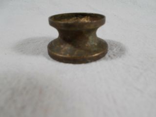 Victorian Brass Oil Lamp Banquet Lamp Spacer Piece 1&3/8in Wide 3/4in Tall