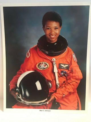 Mae C.  Jemison Hand Signed 8x10 Official Nasa Issued Color Lithograph Photo