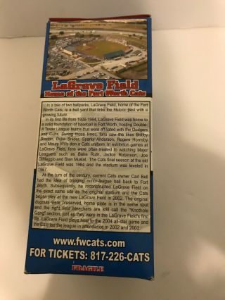 Fort Worth Cats Frosty Bobblehead July 24 2004 4