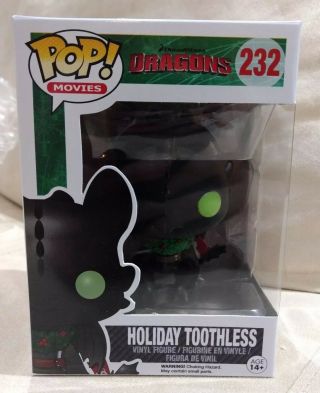 Funko Pop Movies Dreamworks How To Train Your Dragon Toothless Holiday