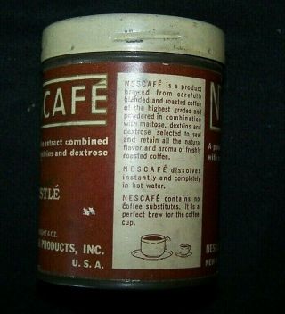 WW2 Nescafe coffee tin as in Red Cross Parcels. 2