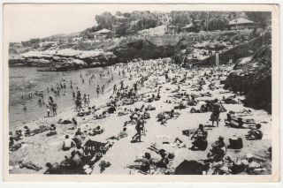 1948 La Jolla California Rppc Rp Real Photo Postcard Cove San Diego Cali Ca