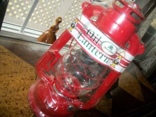 Vintage Oil Lantern From 1998,  Still Seal Wrapped Red Metal.