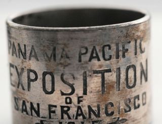 Souvenir Napkin RIng 1915 Panama Pacific Exposition (PPIE),  San Francisco 2