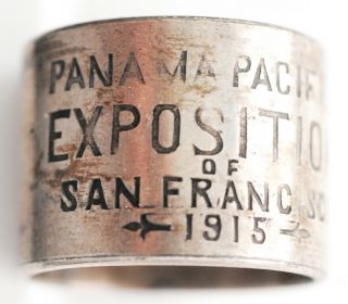 Souvenir Napkin RIng 1915 Panama Pacific Exposition (PPIE),  San Francisco 3