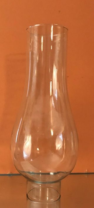 7 1/2” Tall 1 3/4” Base Clear Glass Kerosene Oil Lamp Chimney Globe