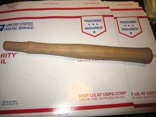 Vintage Very Good Quality Solid Hickory Hammer Handle 12 " Long