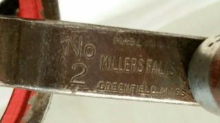 Vintage Millers Falls No.  2 Egg Beater 3 - Jaw Chuck Hand Drill w/Bits in Handle 2