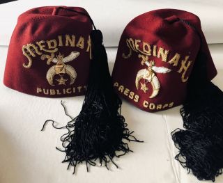 Shriners Fez Hats | Medinah Press Corps & Publicity
