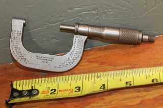 Vintage L.  S.  Starrett Co.  Usa 1 - 2 " Micrometer No.  2 Inspection Tool Machinist
