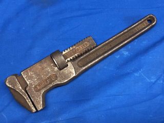 Antique 12” Trimo Adjustable All Steel Monkey Wrench Usa
