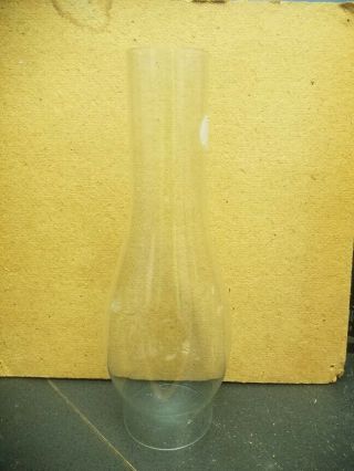 Antique Glass Oil Lamp Chimney With 2 5/8 " Fitter 10 " Tall