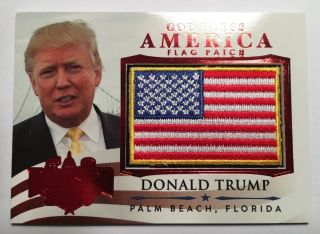 Decision 2016 Donald Trump God Bless America Mini Flag - Series 2 Red Gba44