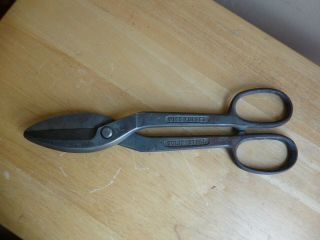 Vintage Wiss Tin Snips Shears 12” A9 Forged Solid Steel