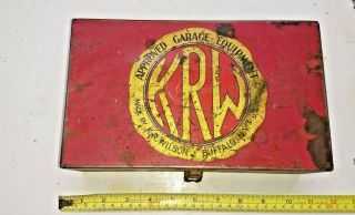 Vintage K.  R.  Wilson Buffalo Steel Equipment Box 10x6x3.  5