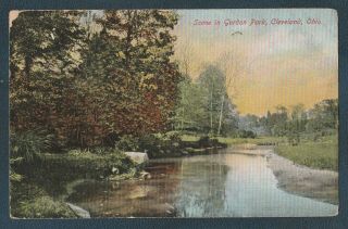 Scene In Gordon Park Cleveland Ohio 1907 Antique Postcard