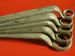 Indestro - Duro Offset Box End Wrench Set Usa Wwii Wartime Production Select Steel