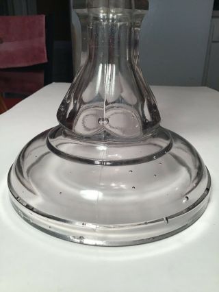 Vintage Oil Lamp Eagle P & A Mfg.  Co.  Thomaston,  Conn.  Clear Glass - Eagle Burner 5