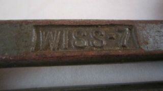 Vintage WISS - 7,  Inlaid Crucible Steel 14 1/2 