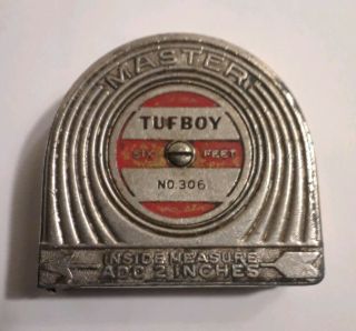 Vintage Master Tuf Boy No.  306 Tape Measure 6 