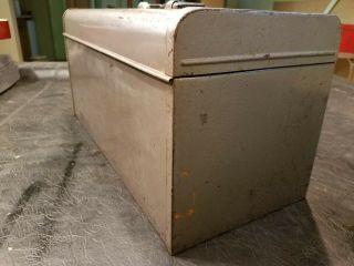 70 ' s Vintage Craftsman ' Crown - logo ' 6512 toolbox w.  carry tray. 7
