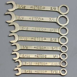 VTG Meteor Set of 8 pc Combination Wrenches w/ Holder 7/32 
