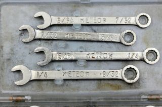 VTG Meteor Set of 8 pc Combination Wrenches w/ Holder 7/32 