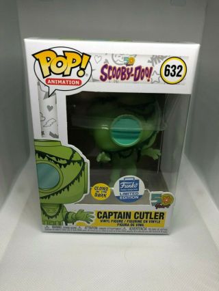 Funko Pop: Captain Cutler Funko Shop - Scooby Doo Gitd Exclusive Minty