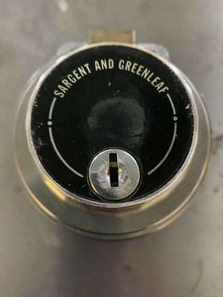 Sargent Greenleaf Safe R6700 Series Combination Lock With Combination And Keys