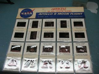 Nasa Apollo 8 Moon Flight Official 35 Mm Color Slides Finley Holiday Films