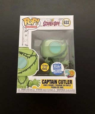 Funko Pop Scooby Doo Gitd Captain Cutler Funko Shop Exclusive