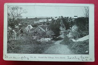 July 8,  1907 Postcard From Grand Pre Village,  Kings County,  Nova Scotia,  Canada