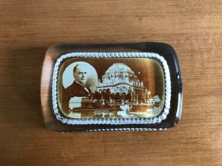 William Mckinley Temple Music Pan American Exposition 1901 Photo Paperweight