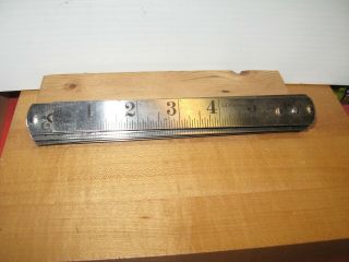 Vintage 72 " Folding Metal Ruler - Germany - Stainless ??