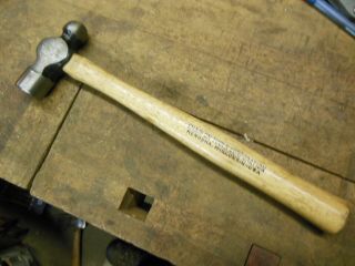 Vintage Snap On Blue Point 12oz Ball Peen Hammer Old Mechanic Tool