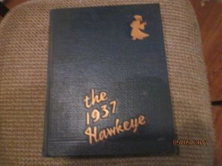1937 University Of Iowa Hawkeye Yearbook Annual
