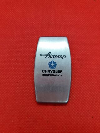 Vintage Zippo Advertising Airtemp Chrysler Corporation Pocket Knife Nail File