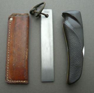 Vintage Gerber Pat Pending Pocket Knife & Sharpening Steel