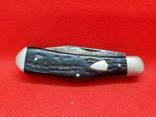 Vintage Union Cut Co.  Olean Ny Usa 2 Blade Peanut Pocket Knife Good Snap