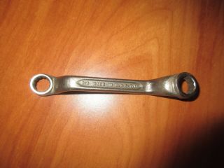 Vintage Indestro Forged Select Steel Offset Wrench Double Boxed 3/8 X 7/16 Usa