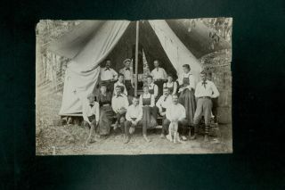Vintage Camp Out - Awhile Cabinet Photos 1890s York Haven Pa By Richart Ault