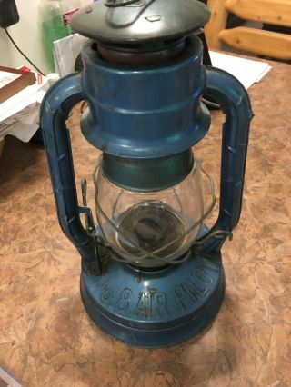 Vintage Blue Dietz No.  8 Air Pilot Lantern - Ny U.  S.  A.