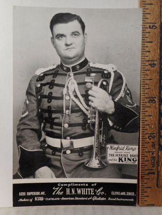 Winfrid Kemp United States Marine Band King Musical Instruments Postcard 718tb.